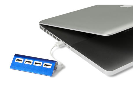 USB-Hub aus Aluminium Leo Werbeartikel