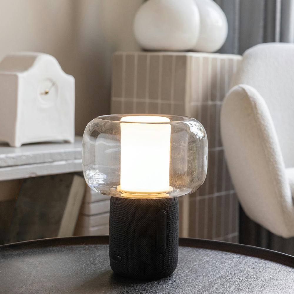 Product image Lux 10W Lautsprecherlampe aus RCS recyceltem Kunststoff Werbeartikel