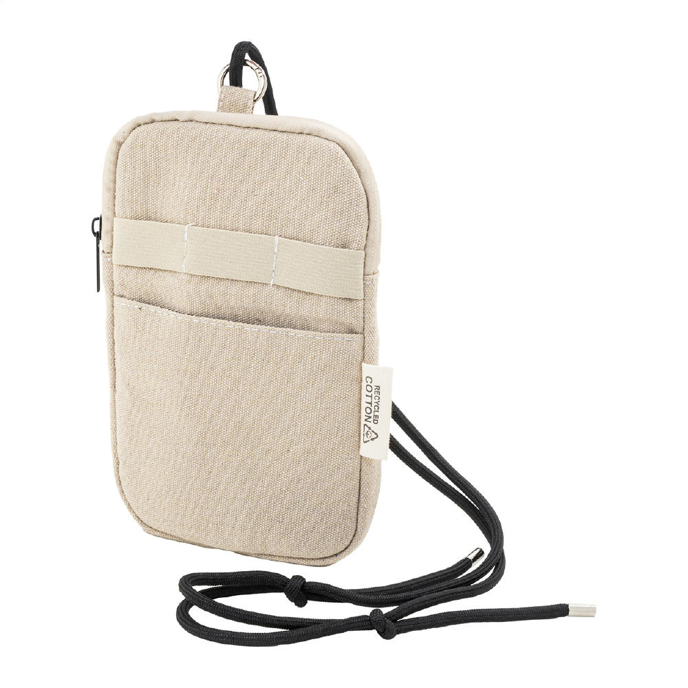Product image Umhängetasche für Handys aus recyceltem Canvas CanvaFon Werbeartikel