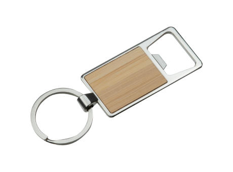 Product image Bambus Schlüsselanhänger mit Flaschenöffner Werbeartikel