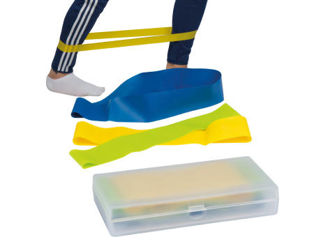 Product image Elastische Fitnessbänder in einer Kunststoffbox bedrucken