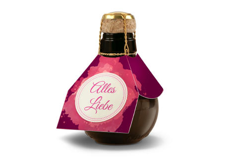 Kleinste Sektflasche der Welt! Alles Liebe - Ohne Geschenkkarton, 125 ml Werbeartikel