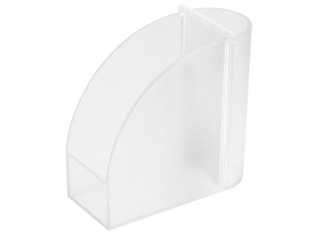 Grundfarbe gefrostet glasklar, Steg weiß