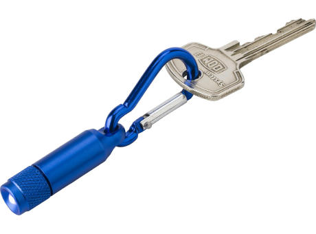 Mini-Taschenlampe aus Aluminium mit Karabiner Tracy bedrucken