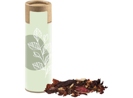 Weihnachts Früchtetee, ca. 12g, Kraftpapierrolle Werbeartikel