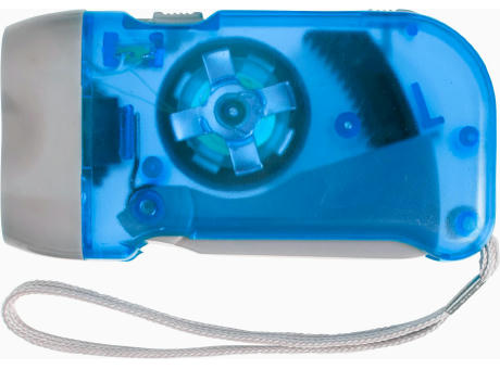 LED-Dynamotaschenlampe aus Kunststoff Tristan Werbeartikel