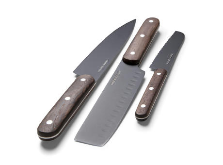 Orrefors Jernverk Messerset holz 3er-Set bedrucken