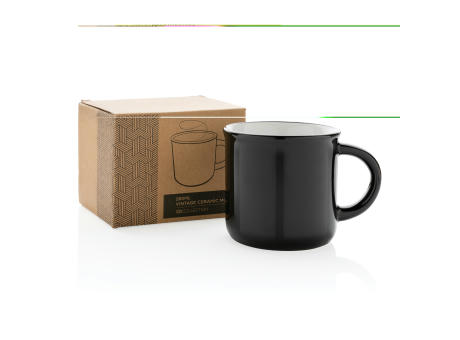 Vintage Keramiktasse, 280ml bedrucken