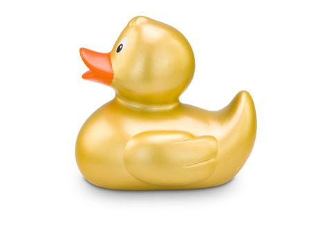 Werbeente Goldmarie, ca. 8 cm Werbeartikel