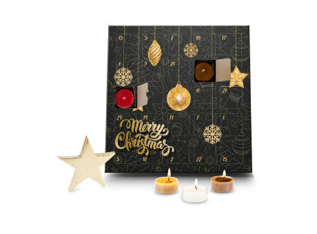 ROMOSCENT® Duftkerzen Adventskalender Merry Christmas Werbeartikel
