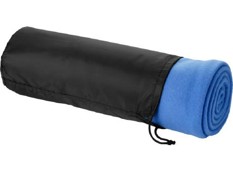 Huggy Fleecedecke mit Hülle 150 x 120 cm Werbeartikel