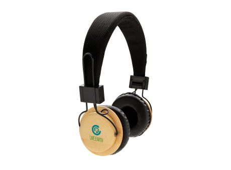 ECO Bambus kabelloser Kopfhörer Werbeartikel