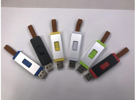 USB-Stick F95 USB 2.0 Flash Disk   1 GB Silber/Weiß bedrucken