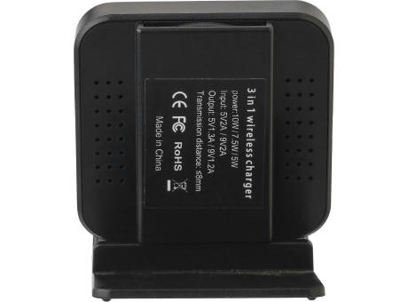 Drahtloses Ladegerät aus Kunststoff James Werbeartikel