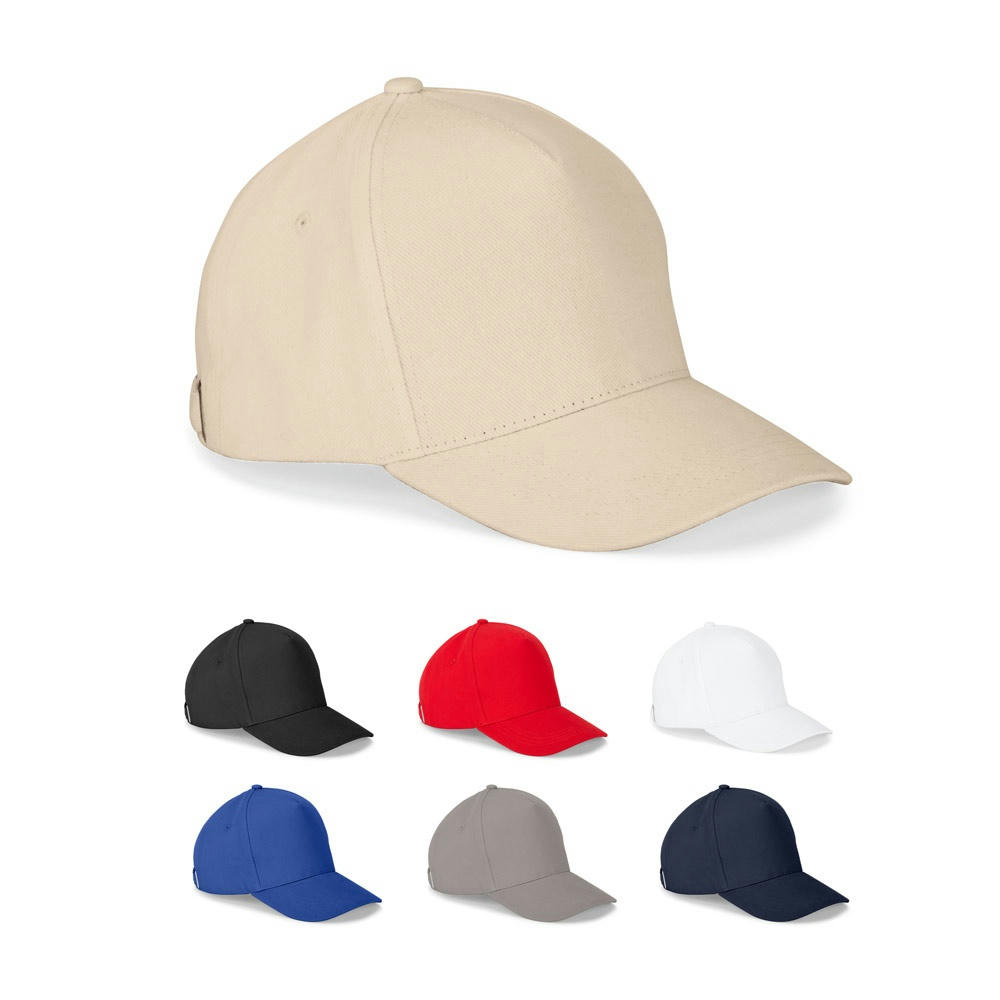 Product image ASHTON. Kappe aus 100% Baumwolle (260gsm) mit 5 Segmenten Werbeartikel