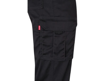 VL LUGH. Multi-Pocket-Stretchhose (240 g/m²) aus Baumwolle (46 %), EME (38 %) und Polyester (16 %) Werbeartikel