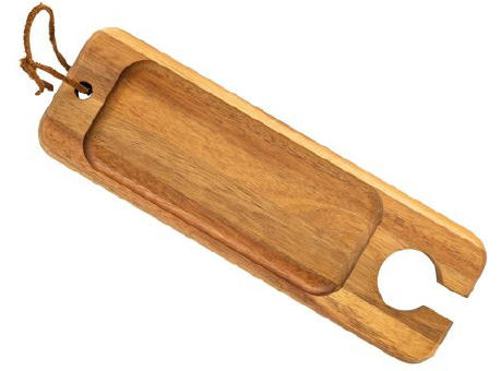 Individuelles Apéro-Brettchen aus Akazie 'Shokki' Werbeartikel