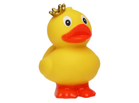 Product image Quietsche-Ente Krone, stehend Werbeartikel