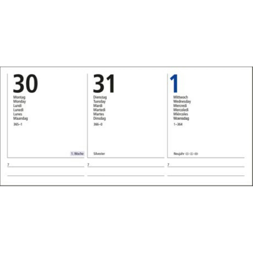 Wochenkalender Media EXPRESS 175 × 245 mm Kunstleder-Hardcover matt Werbeartikel