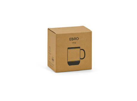 Ebro Keramik Tasse mit Kork,410 ml. Für Sublimationsdruck geeignet Werbeartikel