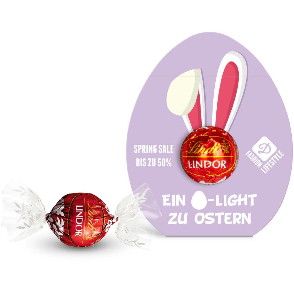 Product image Lindt Lindor Kugel in Werbekartonage "Osterei" Werbeartikel