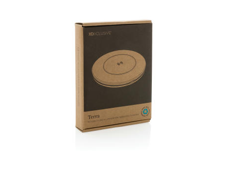 Terra 10W Wireless Charger aus RCS recyceltem Aluminium Werbeartikel