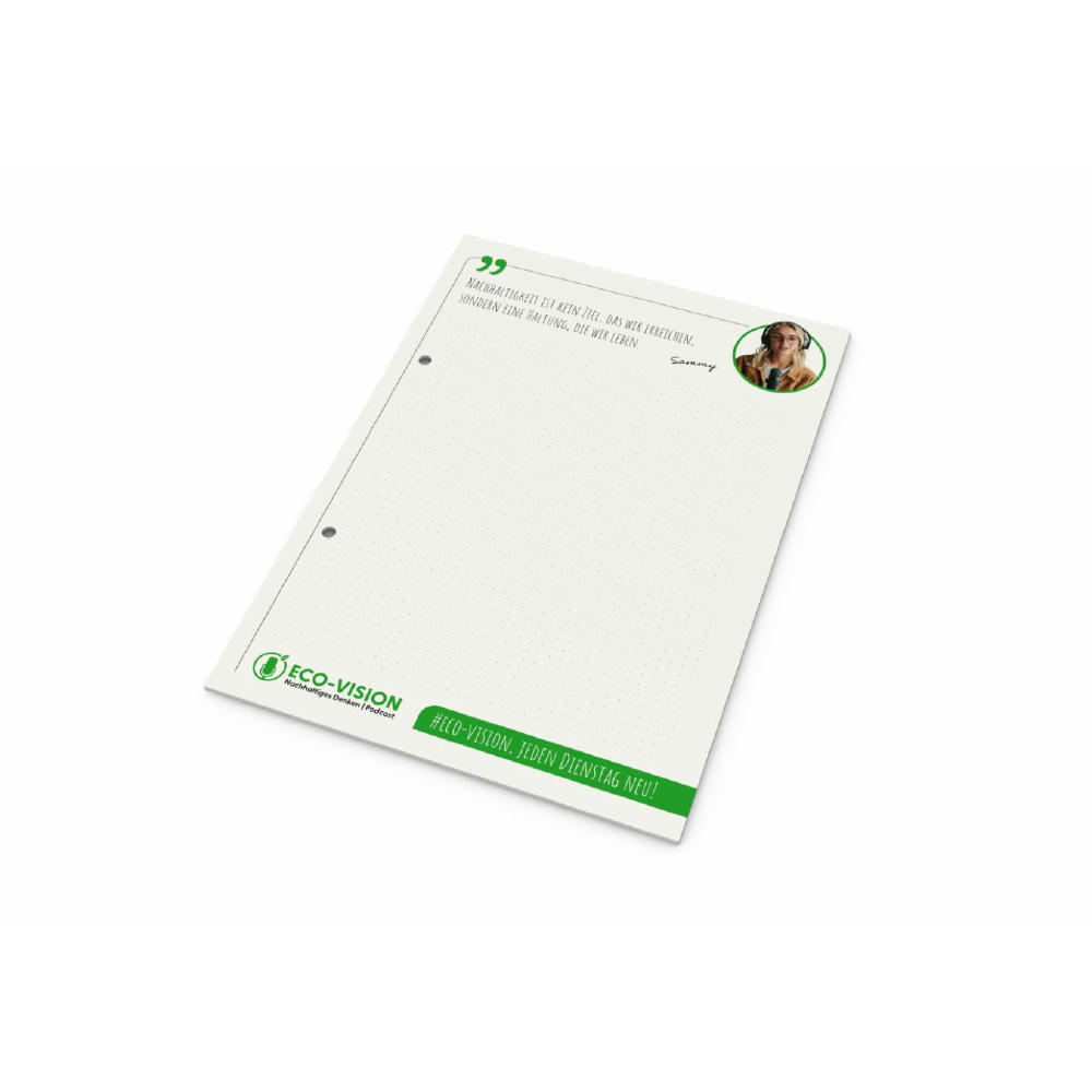 Schreibblock Recycling Werbeartikel