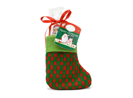 Geschenkartikel / Präsentartikel: Süßer Weihnachtsstiefel bedrucken