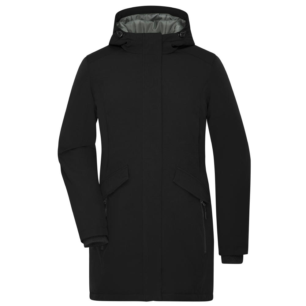 Ladies' Business Parka - Klassischer, wattierter Parka mit angeschnittener Kapuze Werbeartikel