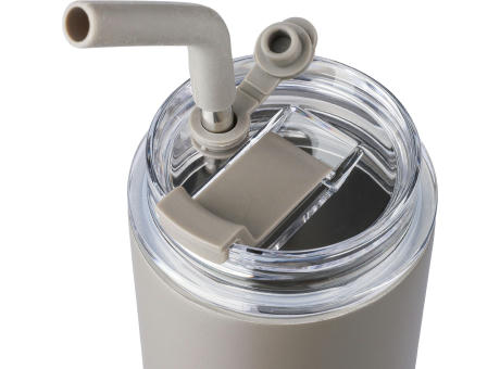 Doppelwandige Edelstahl-Trinkflasche (500 ml) Omari Werbeartikel