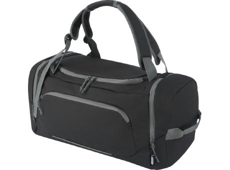 Aqua wasserabweisende Reisetasche aus GRS Recyclingmaterial 35 L bedrucken