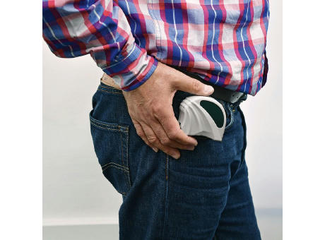 Automatik-Bandmaß "Metis 5 M grau" bedrucken