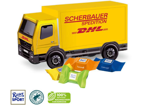 Product image 3D Präsent "LKW" mit Ritter SPORT Schokowürfel Werbeartikel