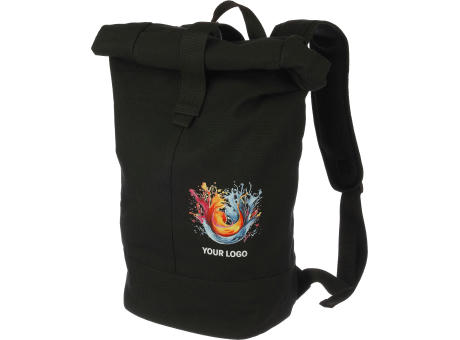 Polyester-Rolltop-Rucksack Micah Werbeartikel