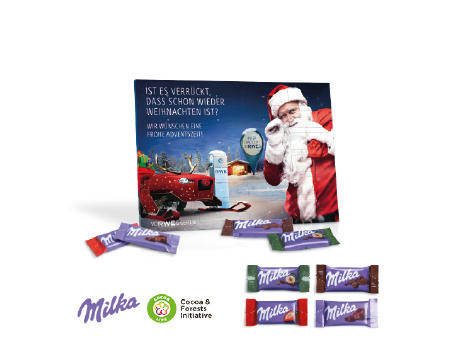 Product image Tisch-Adventskalender mit Milka Schokolade Werbeartikel