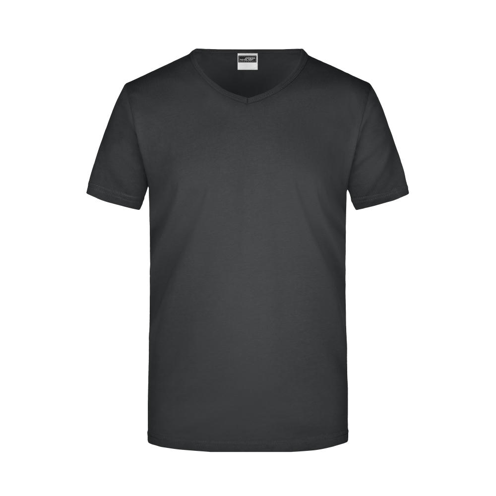 Men's Slim Fit V-T - Figurbetontes V-Neck-T-Shirt Werbeartikel