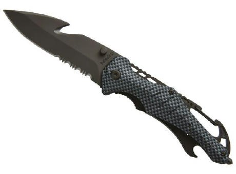 Product image Rettungsmesser 'Emergency', Kohlefaseroptik Werbeartikel