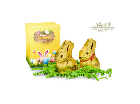 Product image Geschenkartikel / Präsentartikel: Lindt Osterhäschen Duo bedrucken