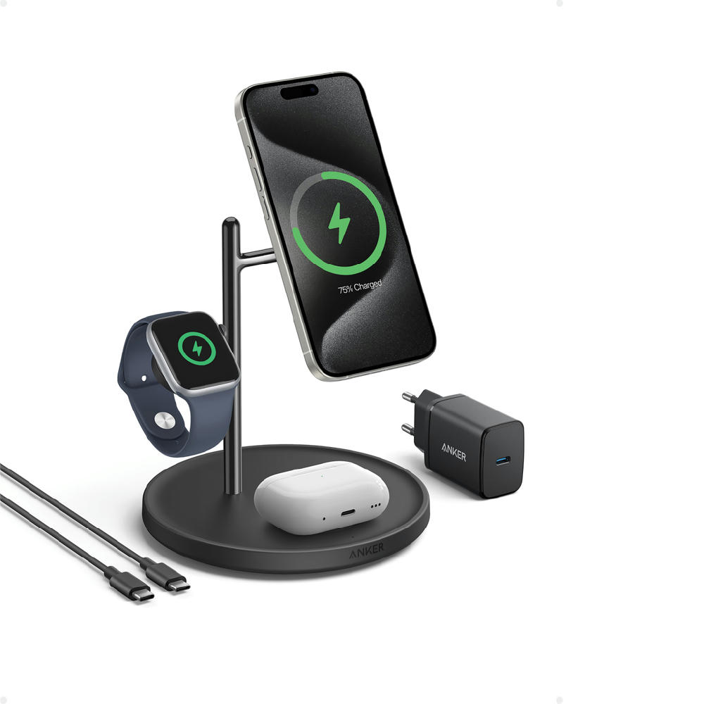 Anker MagGo Kabellose Ladestation (3-in-1 Ständer) Werbeartikel