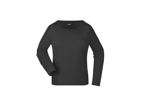 Product image Ladies' Shirt Long-Sleeved Medium - Langarm T-Shirt aus Single Jersey Werbeartikel