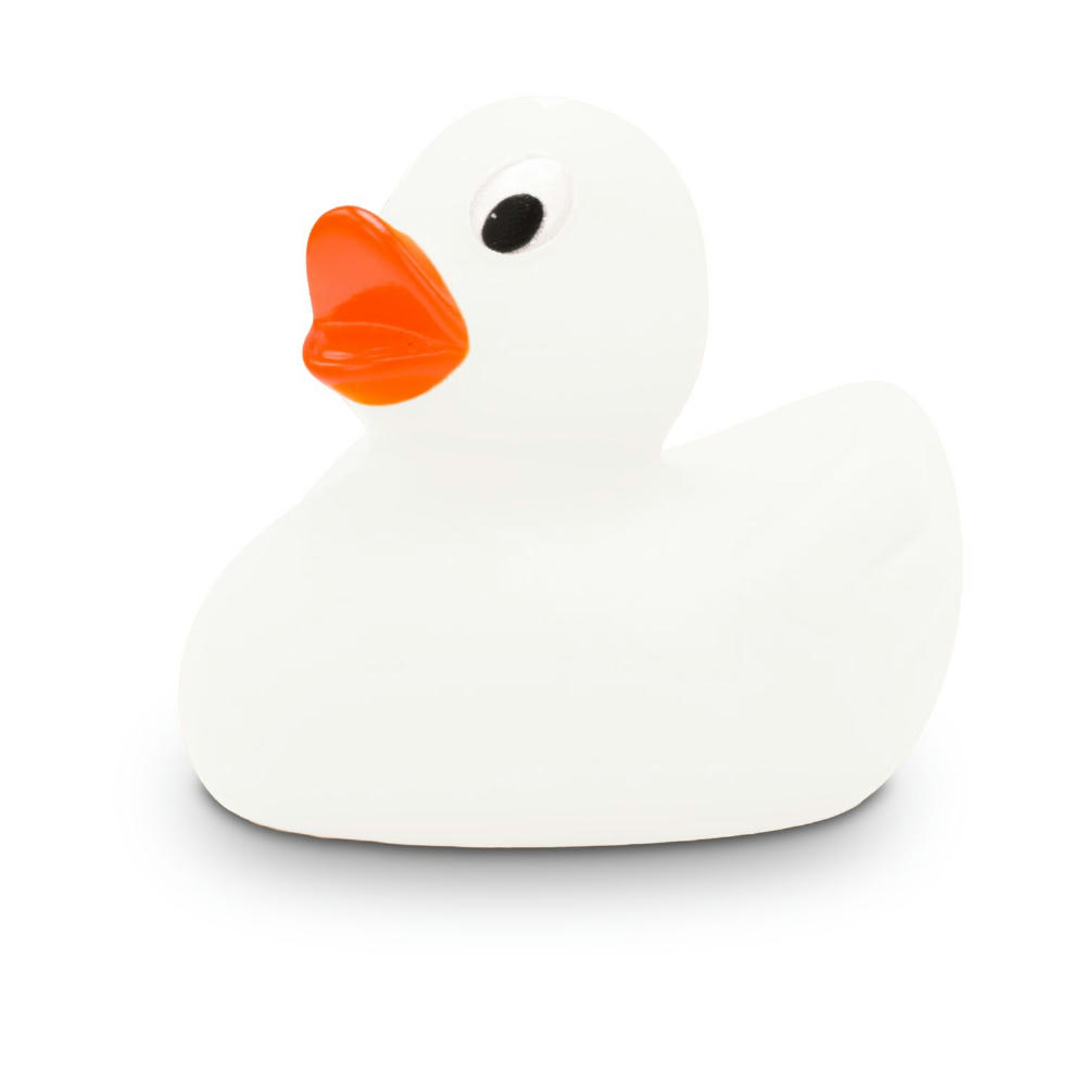 Product image Werbeente Lotta XS Weiß, ca. 4 cm Werbeartikel