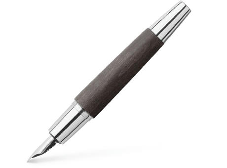 Product image E-Motion Holz / Metall Birnbaum schwarz Fuellfederhalter Werbeartikel