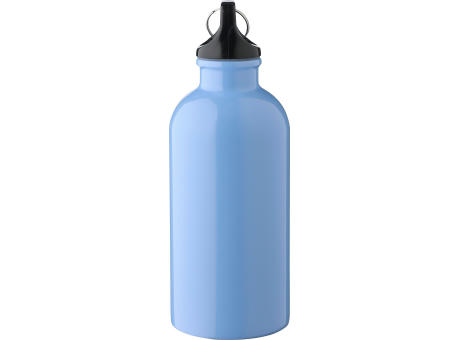 Einwandige Flasche aus recyceltem Edelstahl (400 ml) Sable Werbeartikel