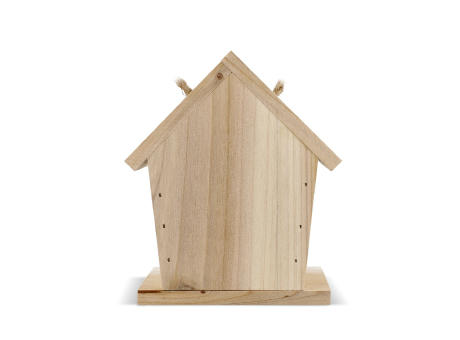 Kleines Vogelhäuschen aus FSC-Holz Werbeartikel