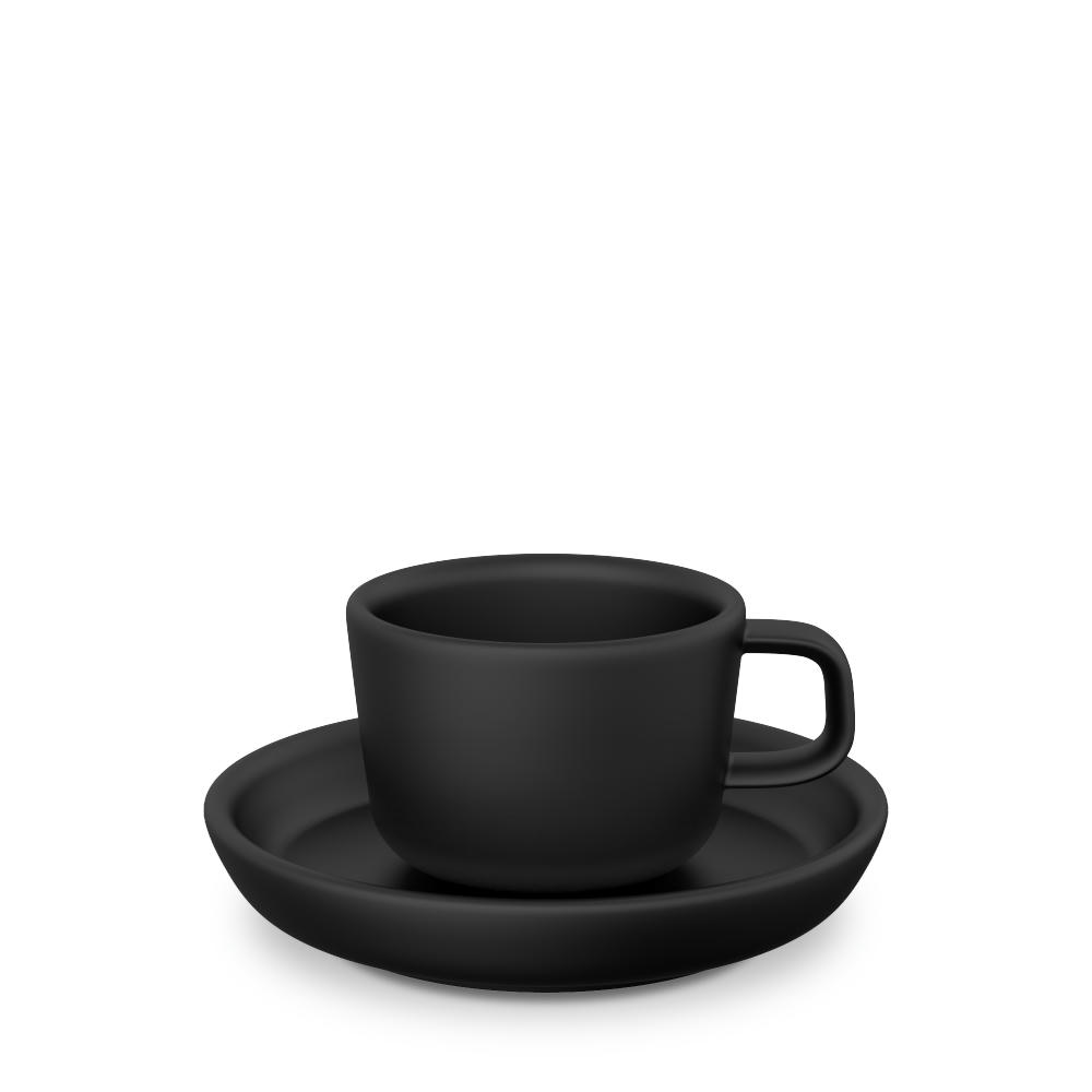 Product image Mahlwerck Form 732 Espressotasse Costa Verde Collection 2-teilig, schwarz/grau Werbeartikel