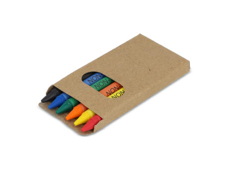 6 Stück Buntstifte in Bastelbox bedrucken