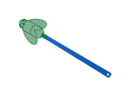 Griff blau, Klatsche grün