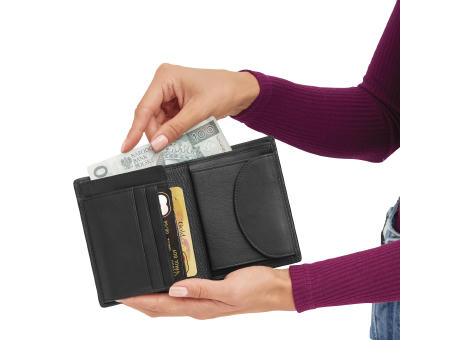 DOW JONES - Echtleder-Geldbörse Werbeartikel