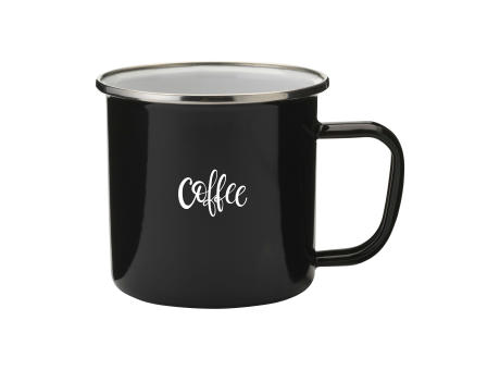 Product image Retro Silver Emaille Tasse 350 ml bedrucken