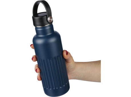Recycelte doppelwandige Trinkflasche aus Edelstahl (500 ml), Lior Werbeartikel